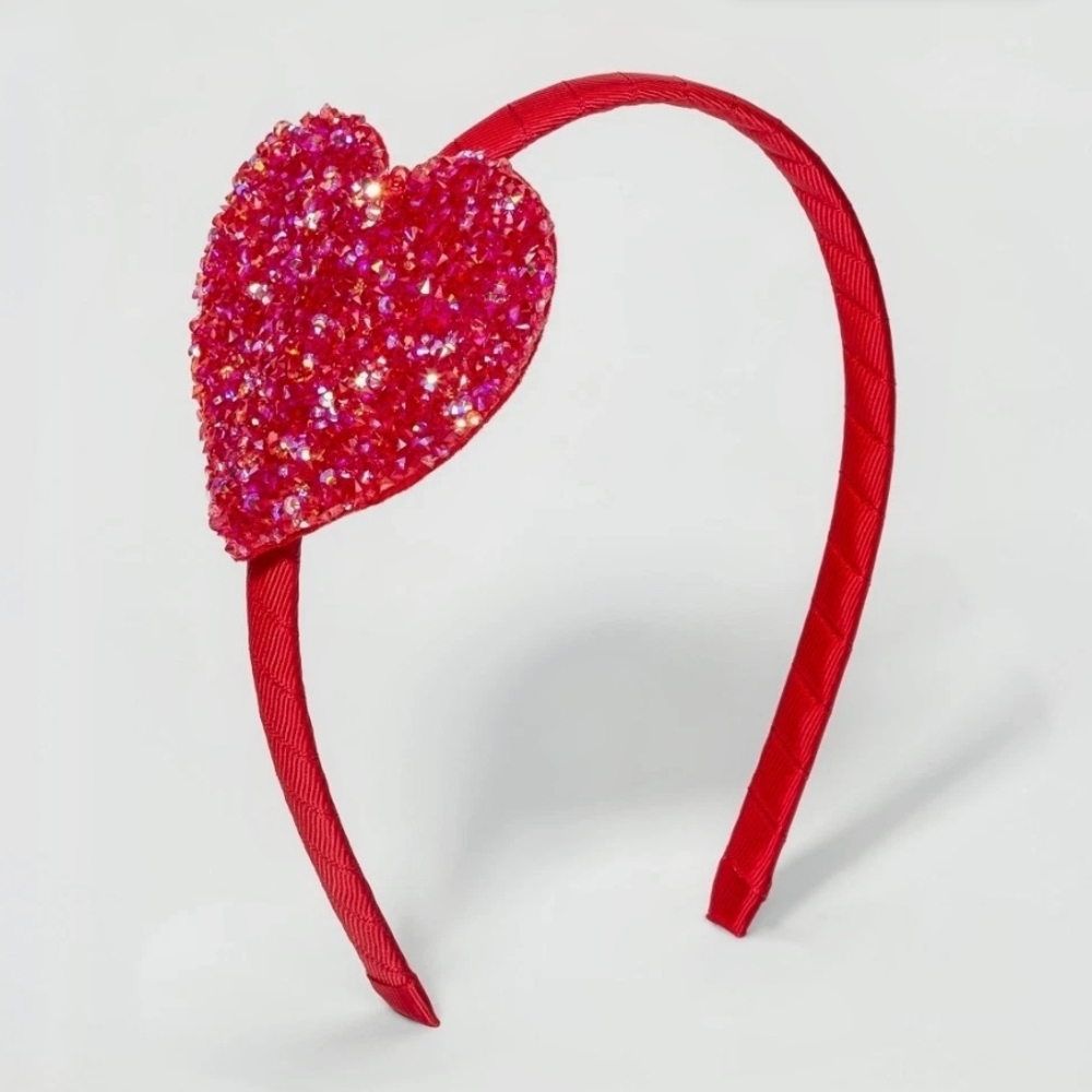 Cat & Jack - Sparkling Heart Girls Headband